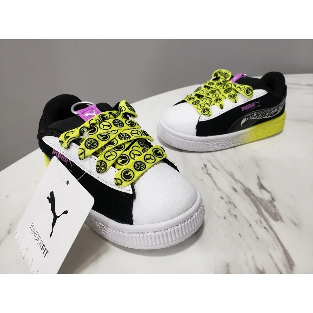 NEW SIZE 6 BABY TODDLER PUMA  X Hot Wheels‎ Suede Xl Lace Up SNEAKERS SHOES